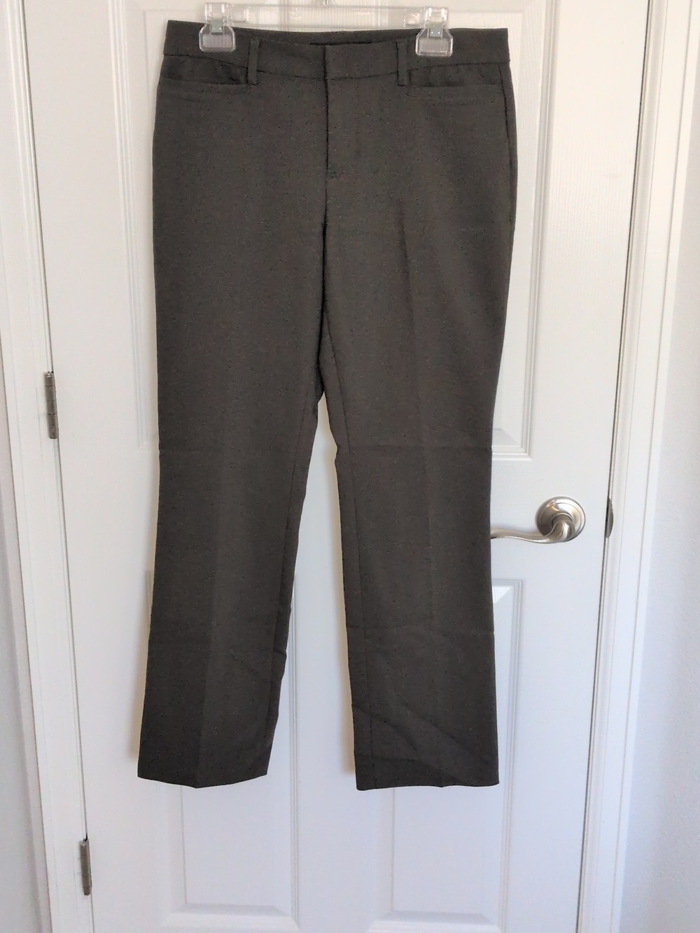 Liverpool Flat Front Bootcut Career Pants - Peat Green - 8/29